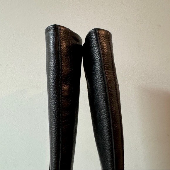 Vince. Hidden Wedge Knee High Leather Riding  Boot Black, Size 8 - Picture 10 of 12